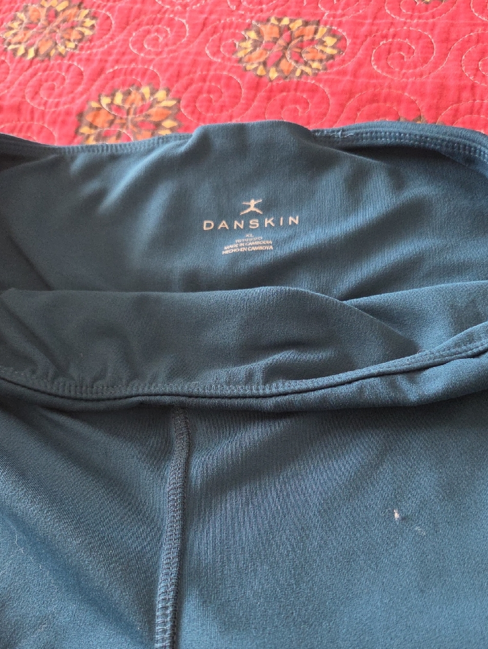 Danskin Dark Teal High-Waist Active Leggings
